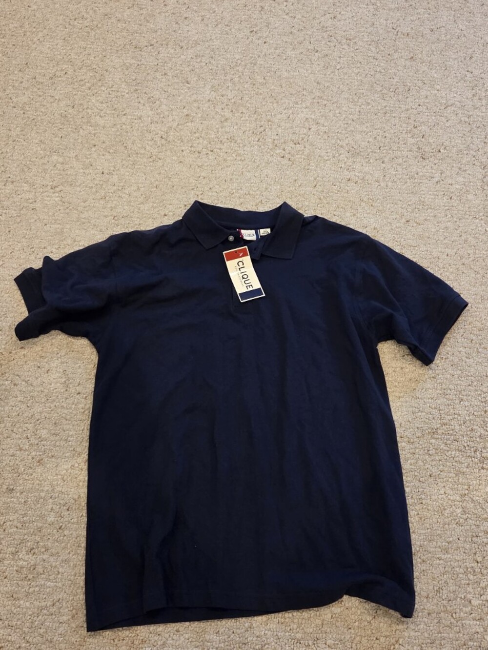 Men's Navy Polo Shirt Clique